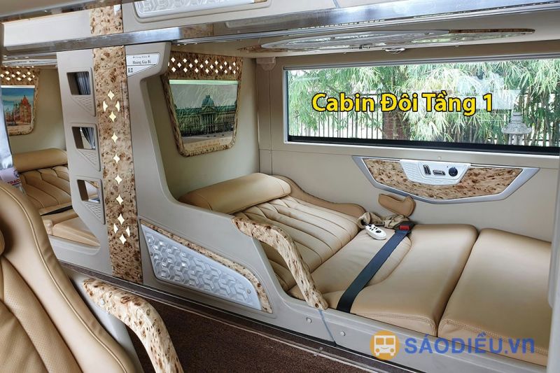 Xe giường Cabin VIP từ Lào Cai đi Hà Nội của Sao Việt